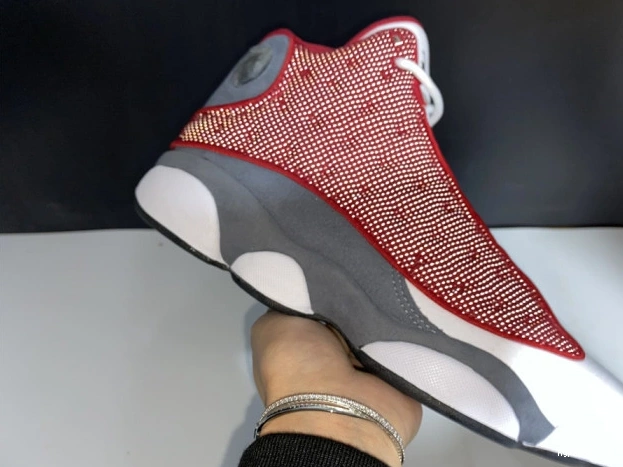 13 Gym 414571-600 Flint Jordan Grey Retro Air Red 0530
